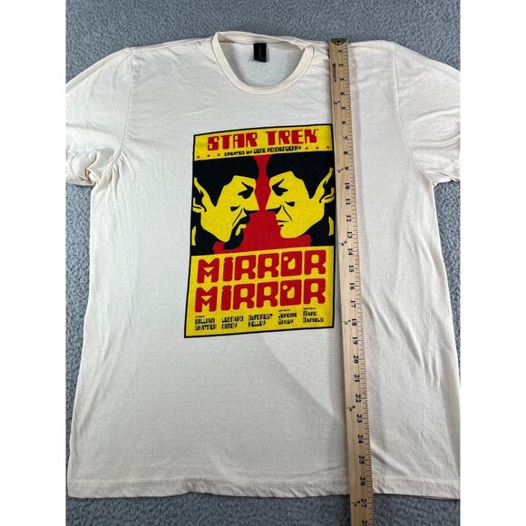Star Trek Spock Shirt Mens Large White Ivory Mirror Mirror Lootcrate Exclusive - Picture 6 of 11